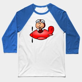 Airplane Baseball T-Shirt